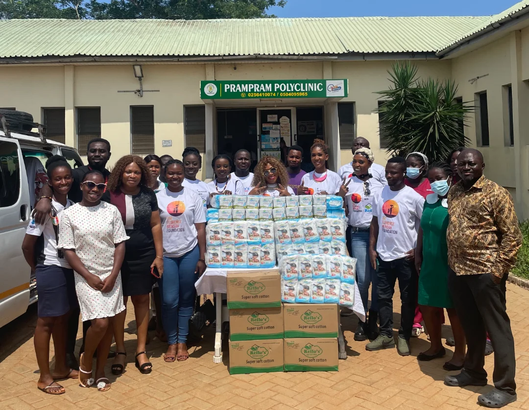 The Florence Mensah Foundation and Reflo Company Limited donate to Prampram Polyclinic