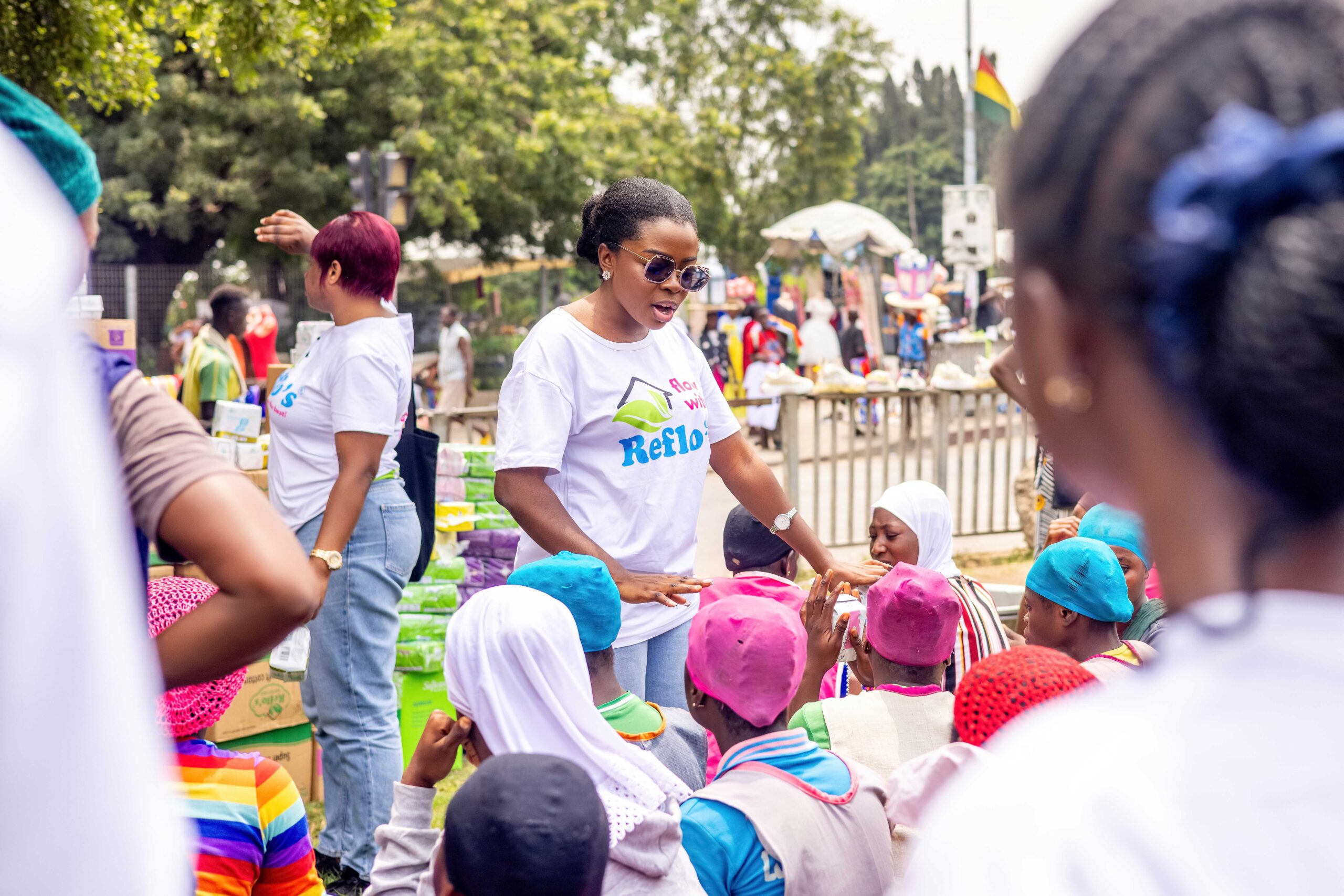 Greater Love Foundation in collaboration with Reflo Company Ltd and The Florence Mensah Foundation Champion Menstrual Equity with ‘Project Pad A Girl’ in Accra